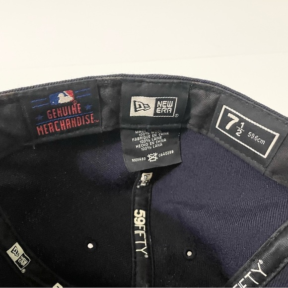 Boston Red Sox MLB Hat Cap Fitted 7 1/2 Wool New Era 59Fifty - Picture 16 of 16